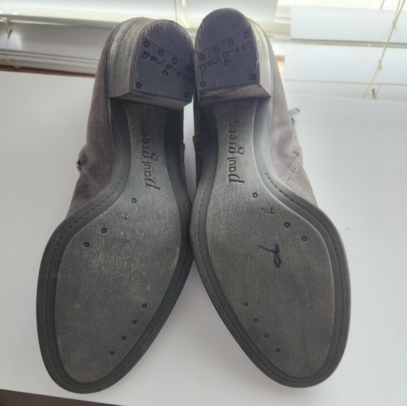 Paul Green Grey Boots Size 7.5 - Picture 6 of 7